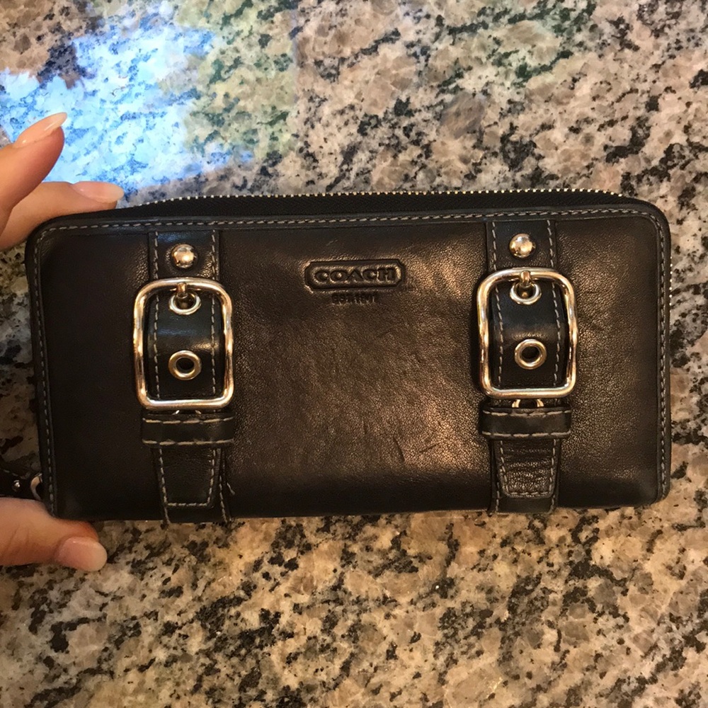 Coach black wallet